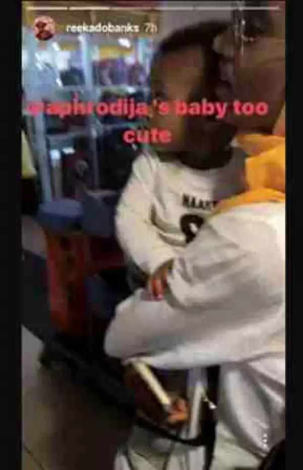Photos:- Reekado Banks Gushes Over Dija’s Cute Son
